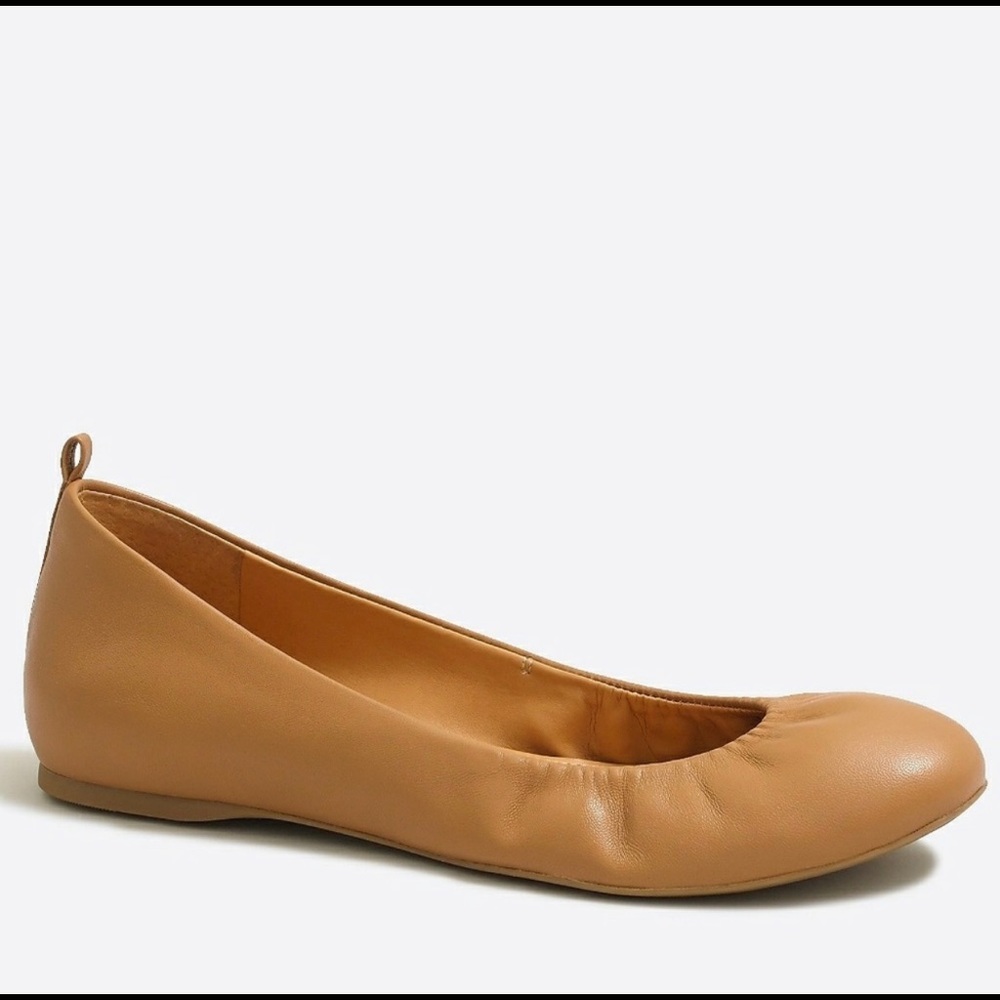 J. Crew Factory Anya Leather Ballet Flats Size 8.5